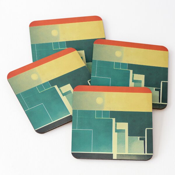 Item preview, Multicolour Bauhaus Artwork Inspired by Architecture designed and sold by KOTOdesign.