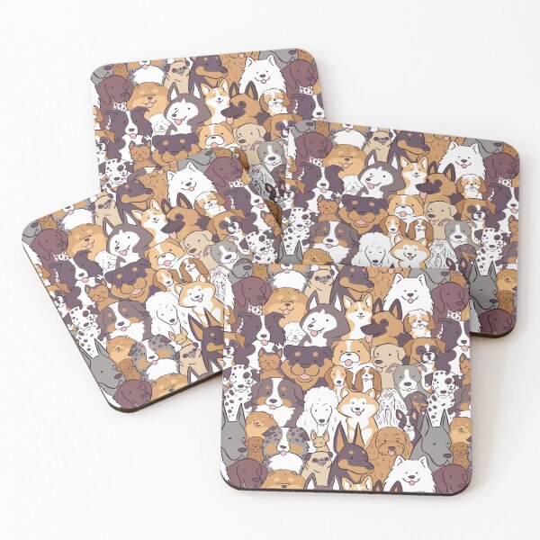 Item preview, So many dogs - 31 Dogs breeds illustration pattern  designed and sold by Yarafantasyart.