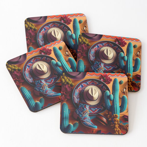 Item preview, Saturated Western Pattern Digital Painting designed and sold by CodeAndColors.