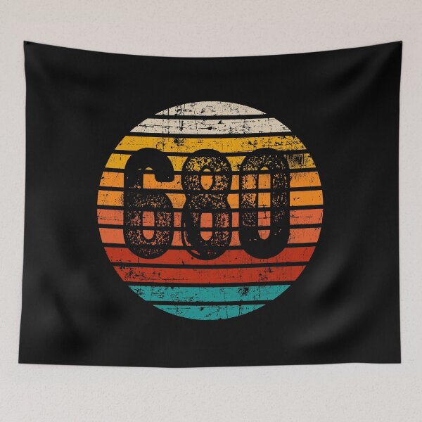 Item preview, Distressed Vintage Sunset 680 Area Code designed and sold by Gold Wings Tees.