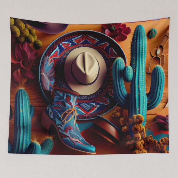 Item preview, Saturated Western Pattern Digital Painting designed and sold by CodeAndColors.