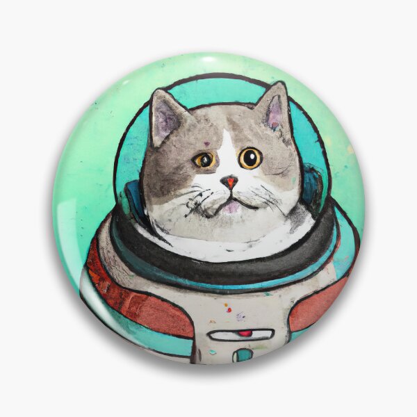 Item preview, Galactic Explorer: A Cat in a Space Suit designed and sold by MovieSetStories.