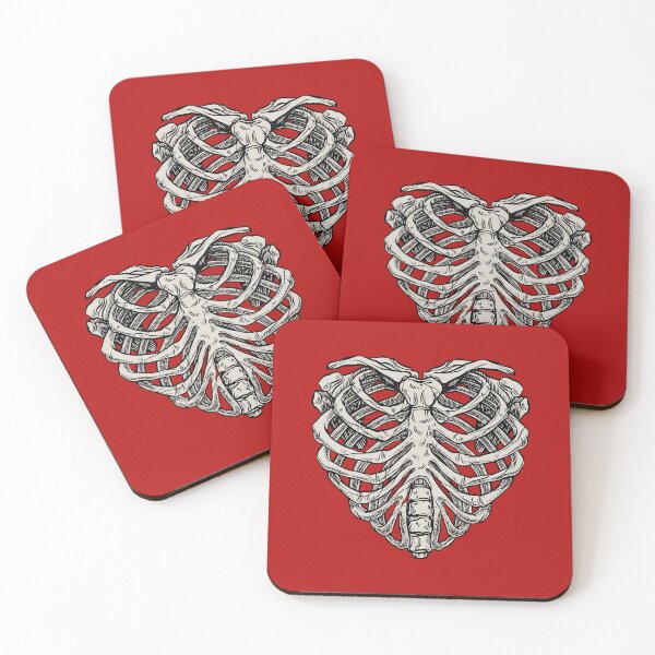 Item preview, heart ribcage skeleton designed and sold by CheCherry.