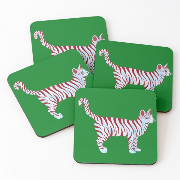 Item preview, Peppermint Candy Red Striped Cat designed and sold by Deborah Camp.