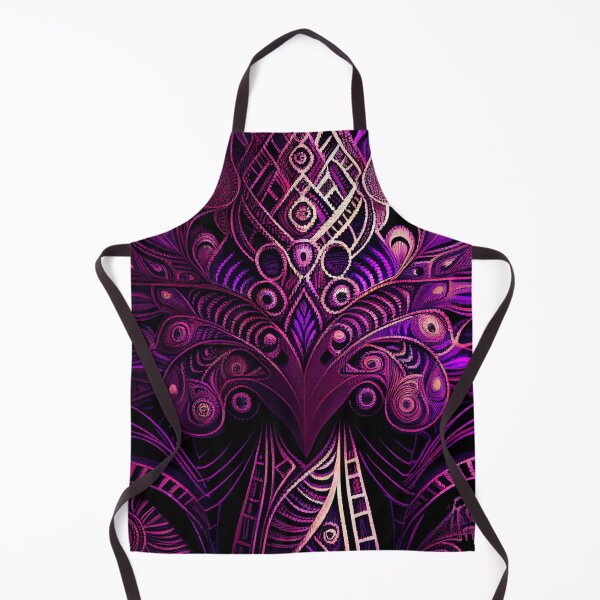 Item preview, Beautiful Dramatic Purple African Pattern Digital Painting designed and sold by CodeAndColors.