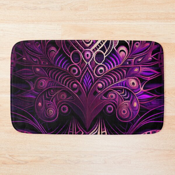 Item preview, Beautiful Dramatic Purple African Pattern Digital Painting designed and sold by CodeAndColors.