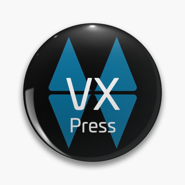 Item preview, VX Press Logo - Blue designed and sold by RunJumpJump.