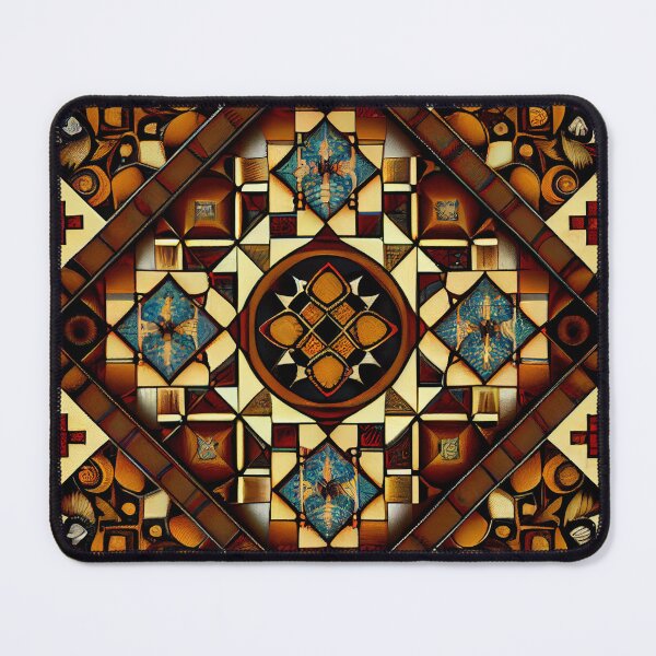Item preview, Mosiac Aggressive Latin Pattern Digital Painting designed and sold by CodeAndColors.