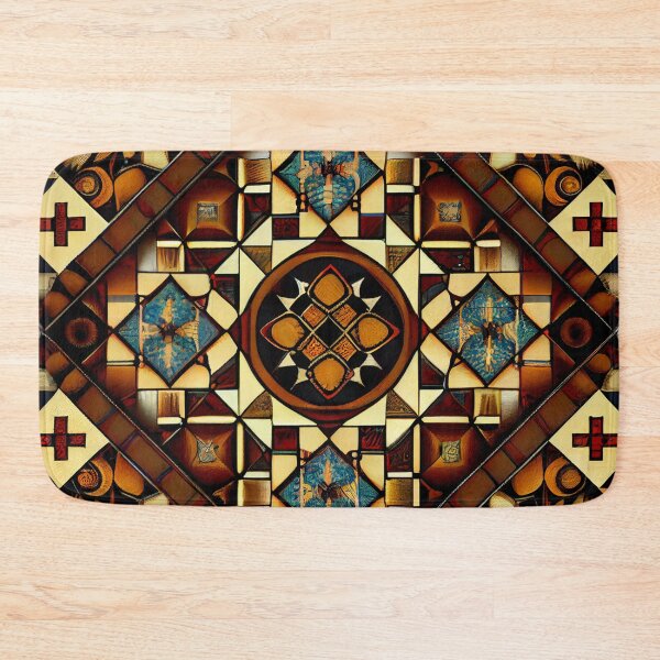 Item preview, Mosiac Aggressive Latin Pattern Digital Painting designed and sold by CodeAndColors.