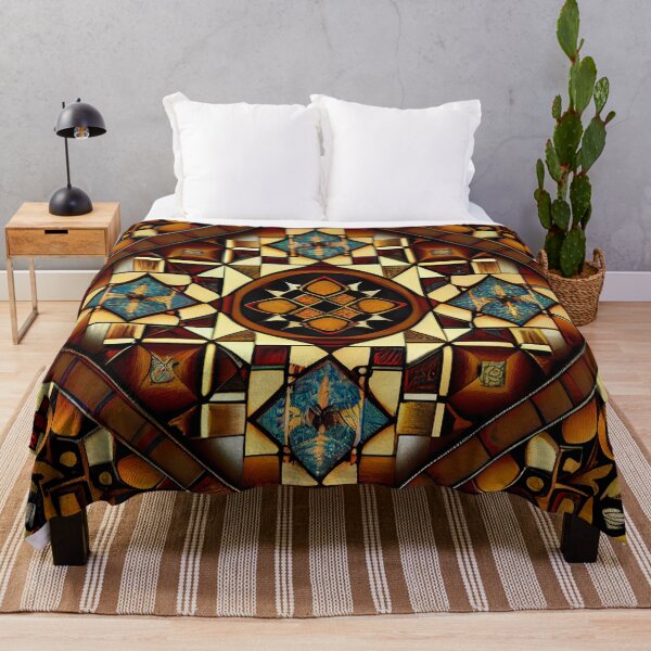 Item preview, Mosiac Aggressive Latin Pattern Digital Painting designed and sold by CodeAndColors.