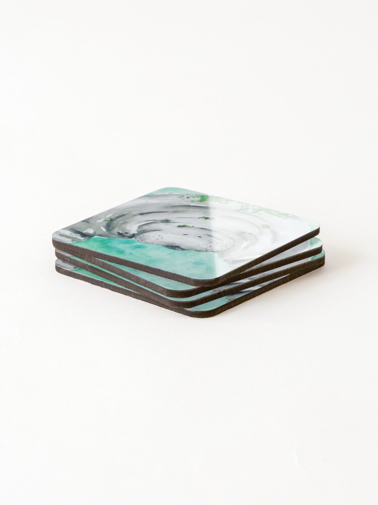 Thumbnail 4 of 5, Coasters (Set of 4), Manatee designed and sold by Ruthely.