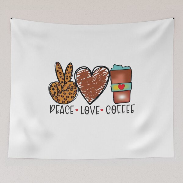 Item preview, Peace Love Coffee designed and sold by teamph.
