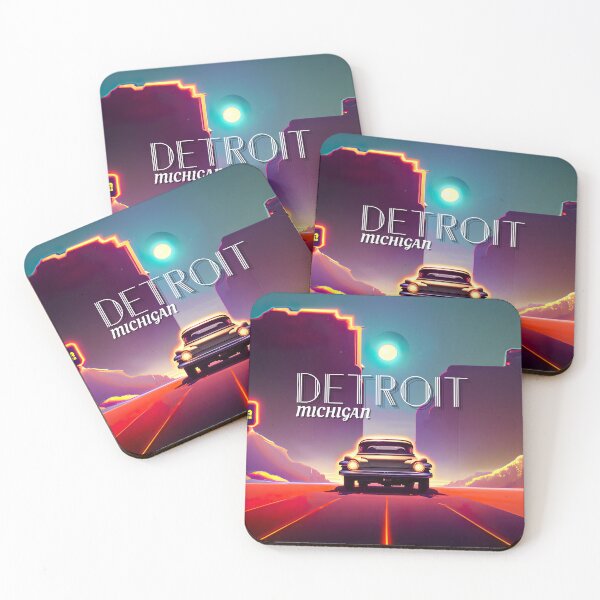 Item preview, Detroit Motor City Retrofuturism designed and sold by ASwissBear.