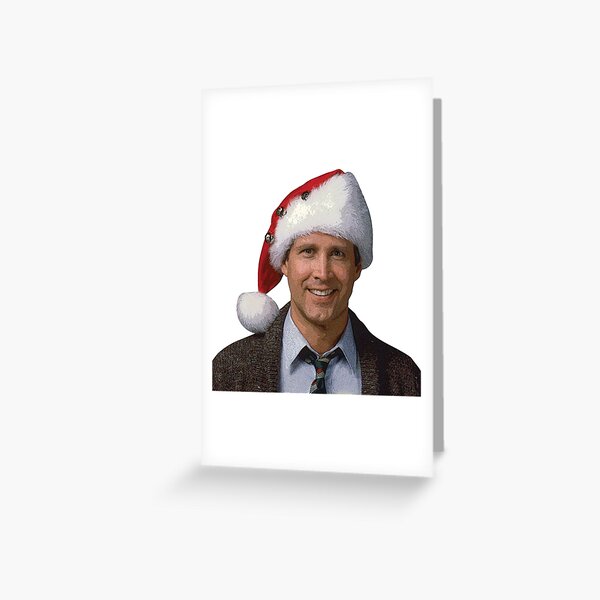 Clark Griswold National Lampoon's 1989 Christmas Vacation movie santa hat Greeting Card