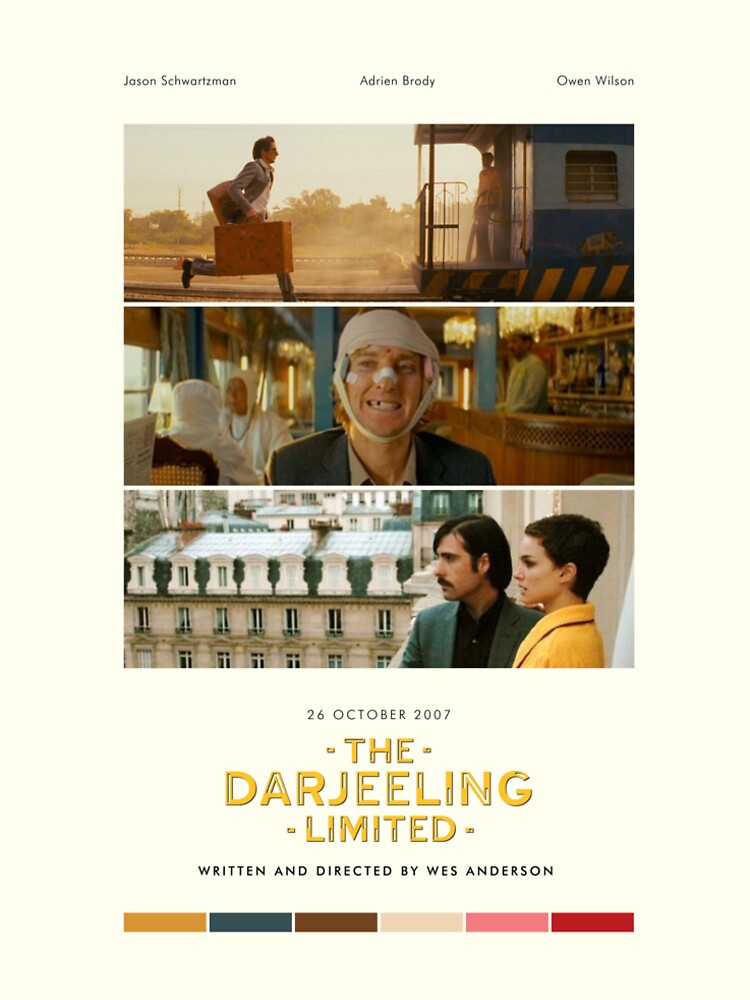 Pantone The Darjeeling Limited Poster for Sale by cinemafanatic