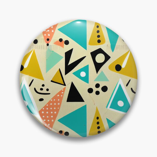 Artikelvorschau, Angular Kawaii Rough Midcentury Modern Pattern Digital Painting entworfen und verkauft von CodeAndColors.