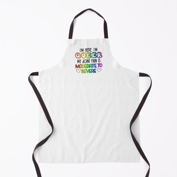 Artikelvorschau, Ich bin hier, ich bin queer. Meine Gelenkschmerzen sind mäßig bis stark entworfen und verkauft von SquidlyCo.