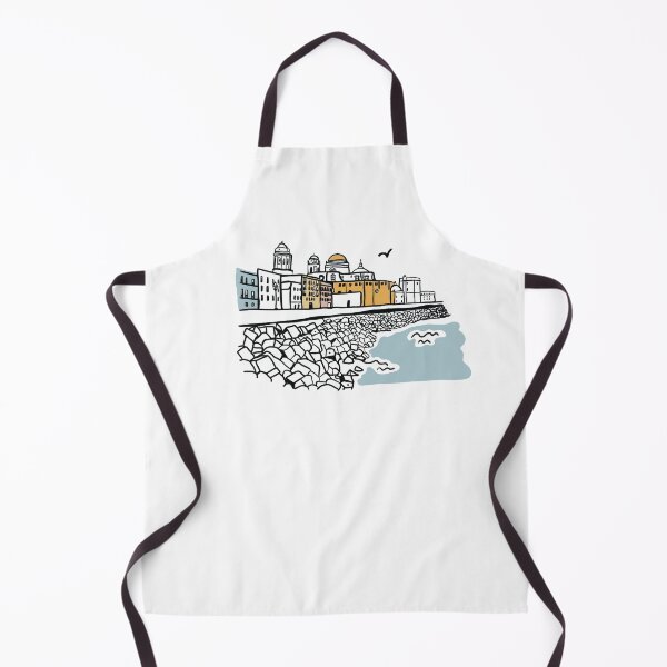 Item preview, Cádiz Spain promenade of Cádiz illustration art designed and sold by Tropical Blood.