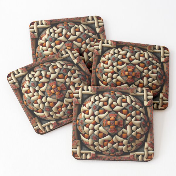 Item preview, Mosiac Aggressive Latin Pattern Digital Painting designed and sold by CodeAndColors.