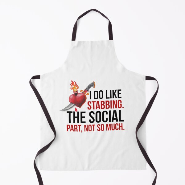 Item preview, Wednesday Addams Funny Quotes from the Netflix Wednesday Show - "I do like stabbing. The social part, not so much!"  designed and sold by Kodexstore.