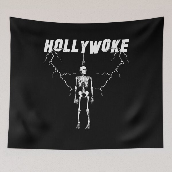 Item preview, Hollywoke | Skeleton hanging on a rope | Anti Woke Hollywood designed and sold by ProdbyNiECO.