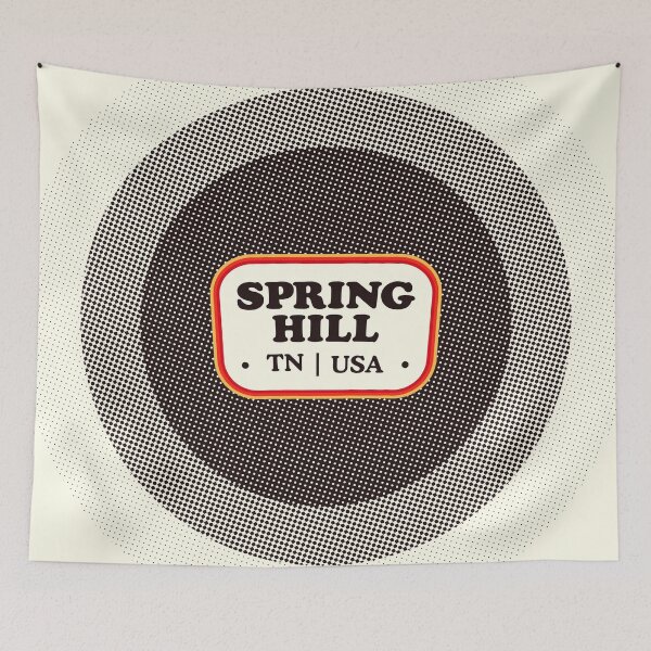 Item preview, Spring Hill | Retro Badge designed and sold by retroready.