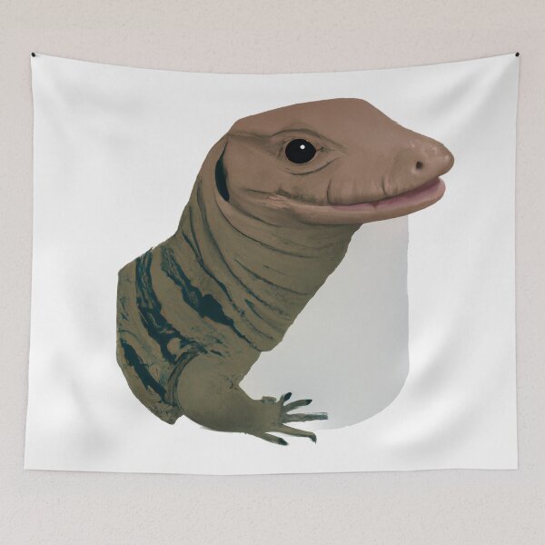 Item preview, Cute Monitor Lizard Drawing designed and sold by WeHeartAnimals.