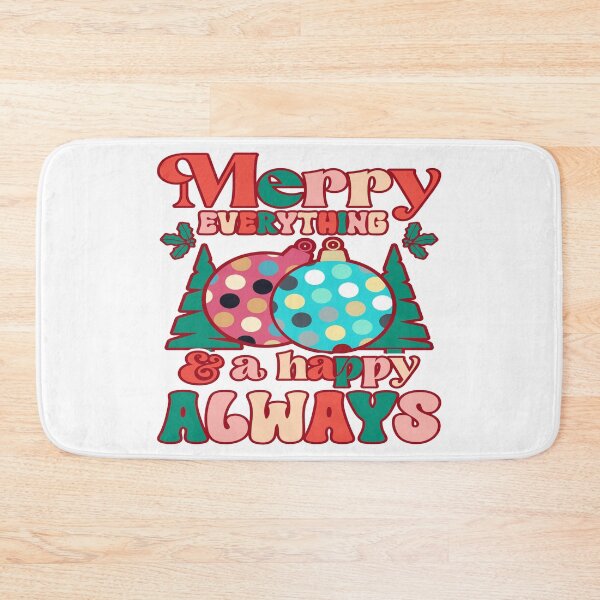 Item preview, Merry everything and a happy always - Christmas Holiday Gift designed and sold by FloralStore.