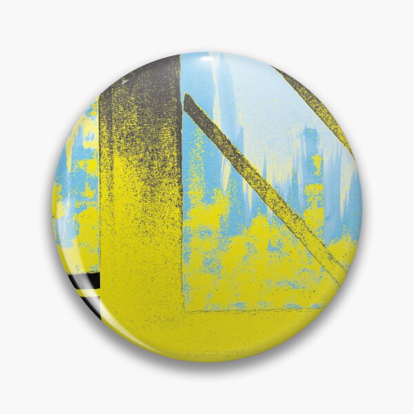 Item preview, Yellow and Aqua Explosion Cityscape  designed and sold by BlackArtichoke.