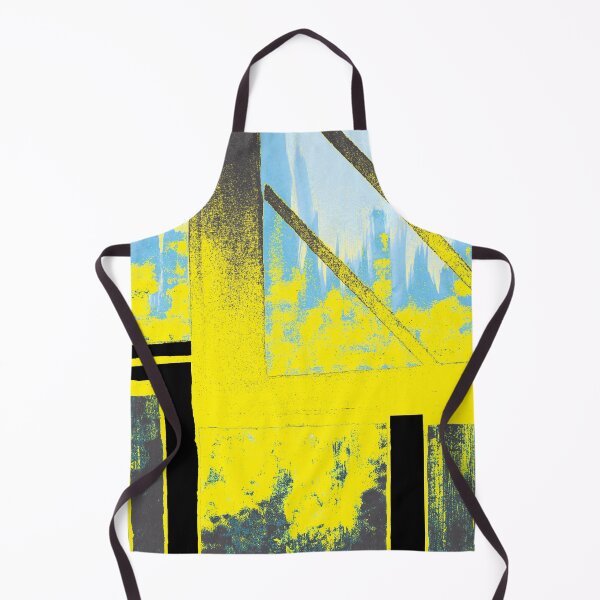 Item preview, Yellow and Aqua Explosion Cityscape  designed and sold by BlackArtichoke.