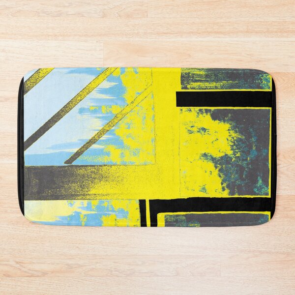 Item preview, Yellow and Aqua Explosion Cityscape  designed and sold by BlackArtichoke.