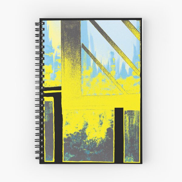 Item preview, Yellow and Aqua Explosion Cityscape  designed and sold by BlackArtichoke.
