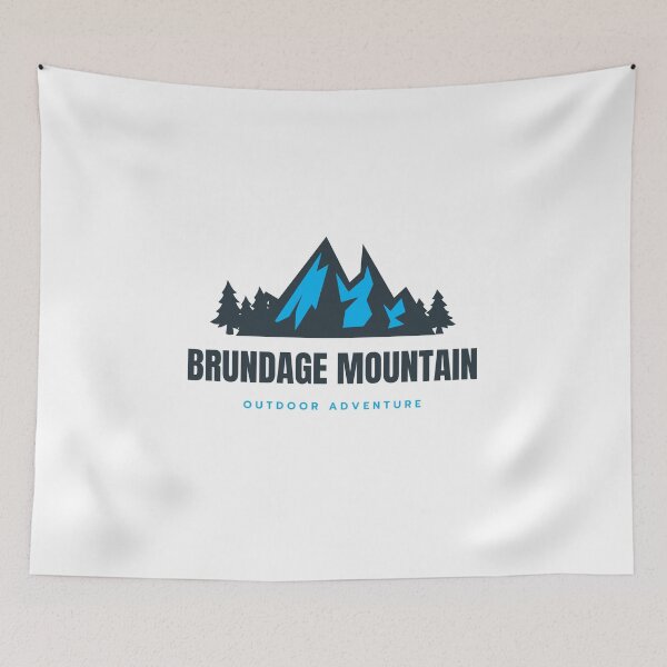 Item preview, Brundage Mountain in Idaho, Payette National Forest, United States, North America - Mountain Outdoor Adventure Snowboard Ski Hiking Vintage Logo designed and sold by Vintage-TM.