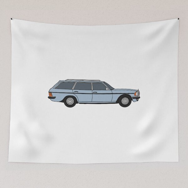 Item preview, MB W123 - Classic German car - family car - light blue designed and sold by littleparis.