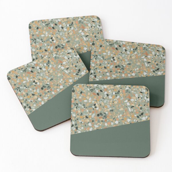 Item preview, Terrazzo Texture Military Green #4 designed and sold by Printables Passions.