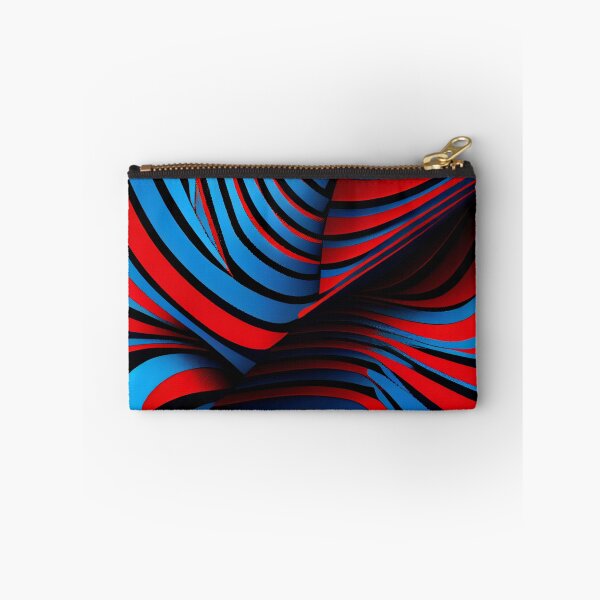 Item preview, Red Blue Line Pattern Digital Painting designed and sold by CodeAndColors.