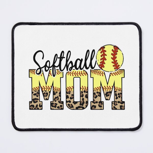 Item preview, Leopard Print Softball Mom designed and sold by FortuneCookieTs.