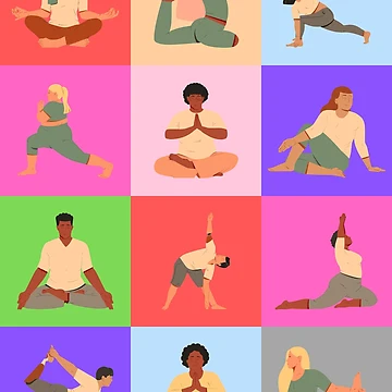 Artwork thumbnail, Yoga Graphics Collection by DesignUneed