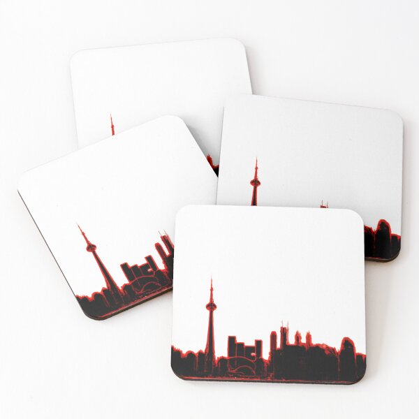 Item preview, Toronto Skyline in Red and Black designed and sold by YegMark.