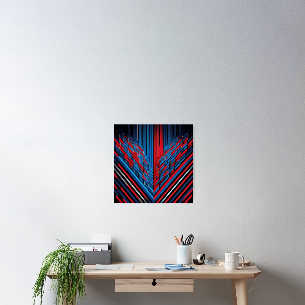 Vista previa del artículo con la obra «Póster», diseñado y vendido por CodeAndColors.
