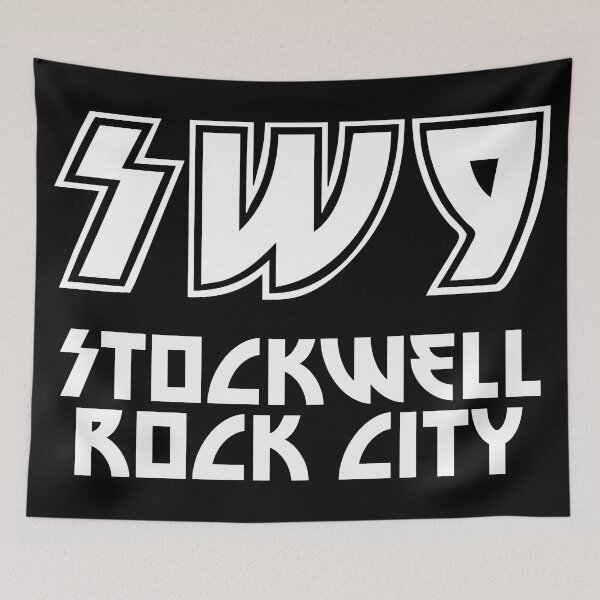 Item preview, SW9 Stockwell Rock City (White) designed and sold by Londonation.