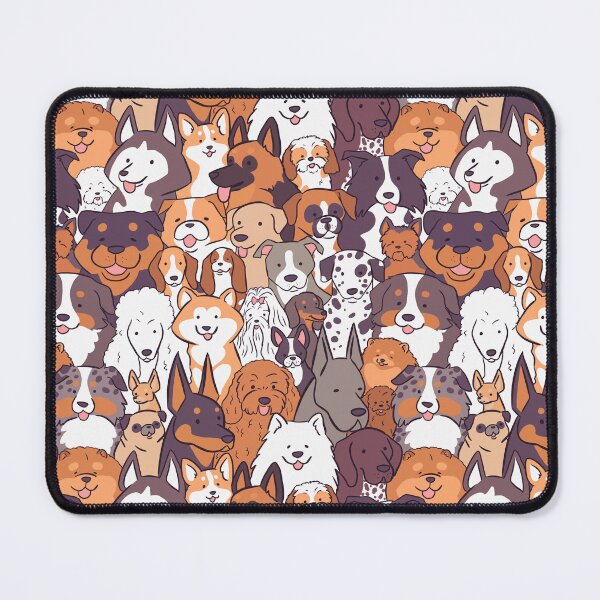 Item preview, Dogs breeds illustration pattern- top 30 dog breeds - Puppy Party designed and sold by Yarafantasyart.