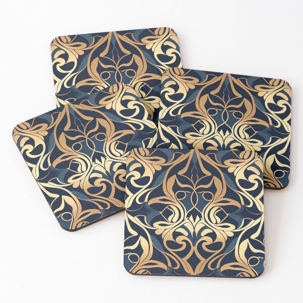 Item preview, Contemporary Hollywood Regency Pattern Digital Painting designed and sold by CodeAndColors.