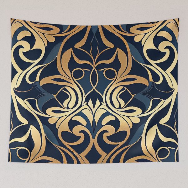 Item preview, Contemporary Hollywood Regency Pattern Digital Painting designed and sold by CodeAndColors.