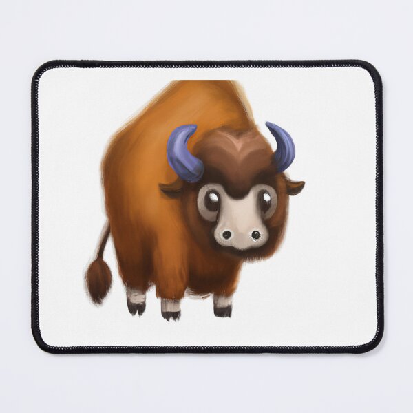 Item preview, Cute Bison Drawing designed and sold by WeHeartAnimals.