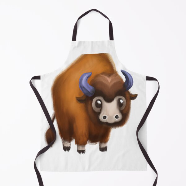 Item preview, Cute Bison Drawing designed and sold by WeHeartAnimals.