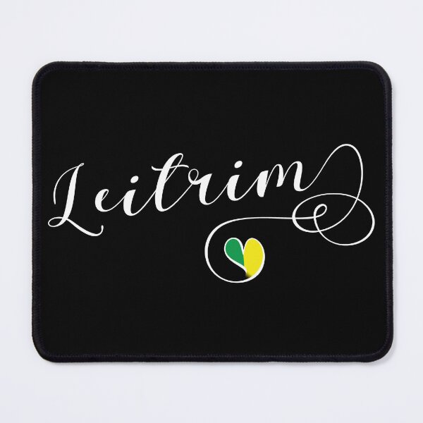 Item preview, Leitrim County Colours Flag Heart, Liatroim, Ireland, Irish designed and sold by Celticana.