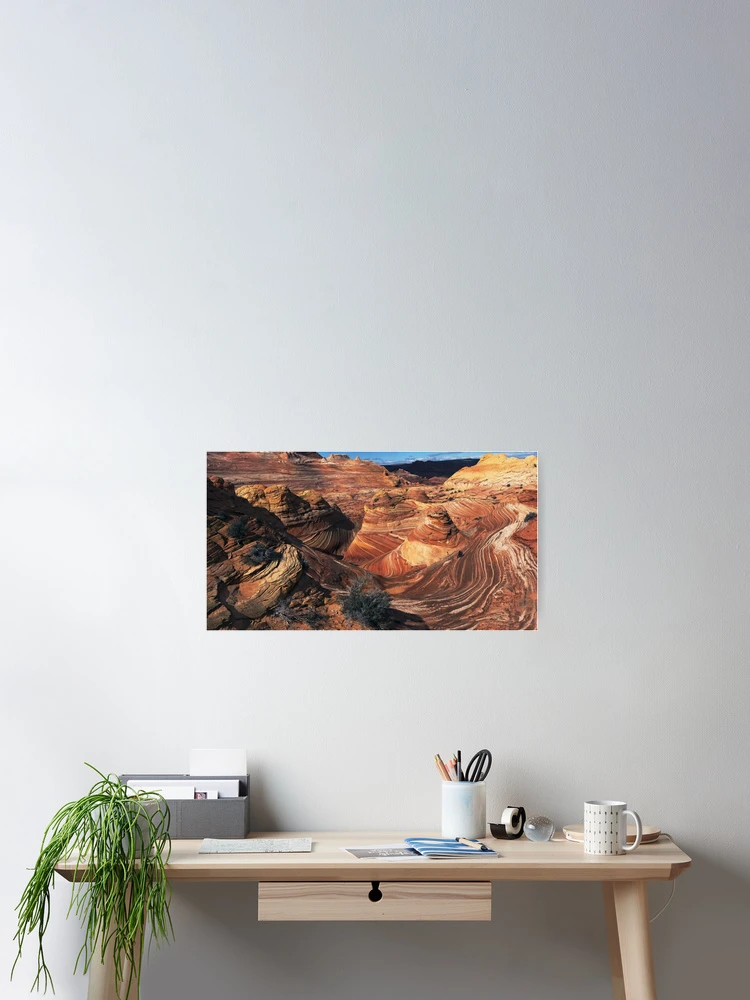 Aperçu 2 sur 3. Poster avec l'œuvre The Wave créée et vendue par The Studio Red.