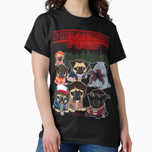 Vista previa del artículo con la obra «PUGS EXTRAÑOS», diseñado y vendido por darklordpug.