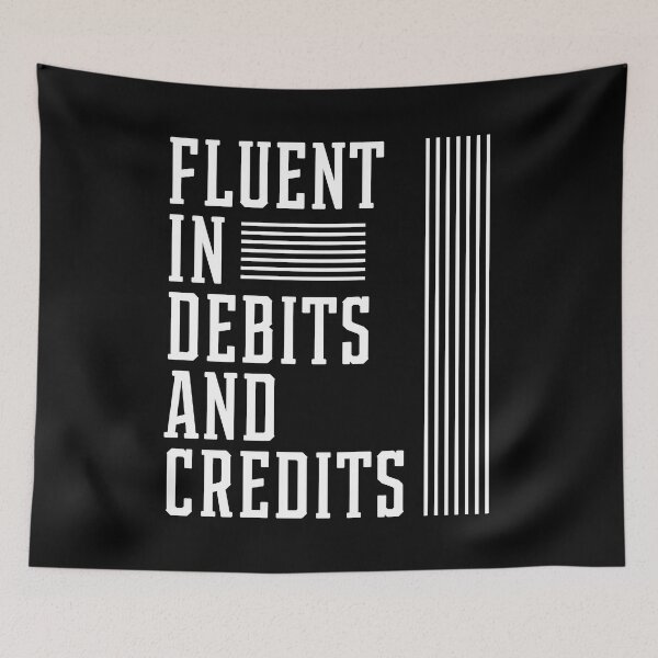 Item preview, Fluent In Debits And Credits - Accountant Funny Gift designed and sold by DiogoCalheiros.